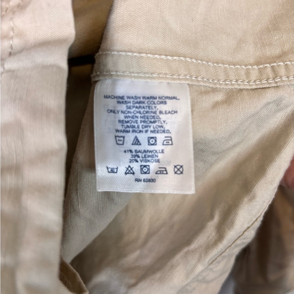 Lands' End Beige Button-Up Jacket - image 4